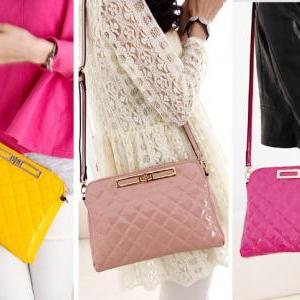 Fashion Women Grid Shoulder Bag