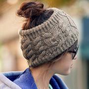 The Fashion Serratula Wool Hair Band Knitted Headband-grey