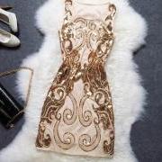Slim Embroidered Dress T03206