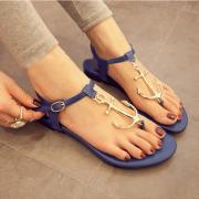 Alloy Anchor Connecting Thong Sandal