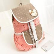 Cute Pink Polka Dots Design Backpack