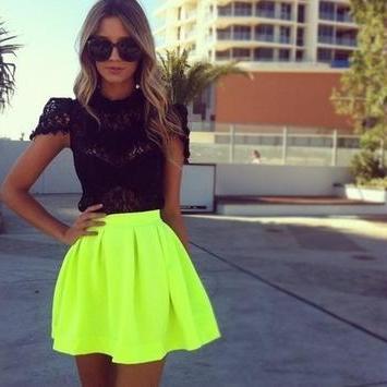 Candy Colored High-waisted Skirts on Luulla