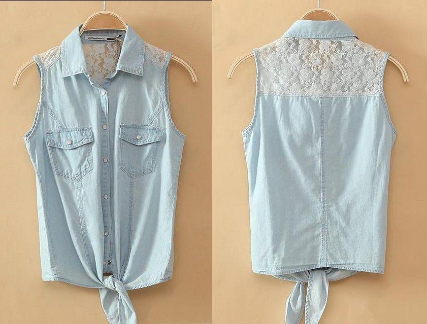 boys denim button up