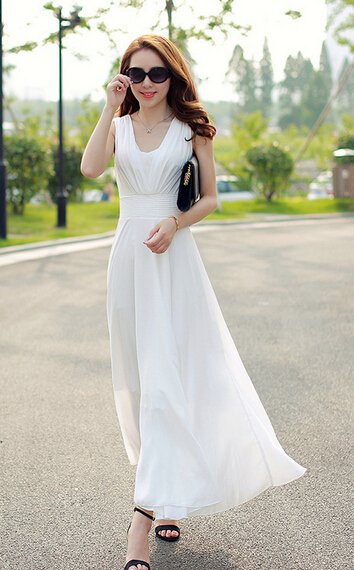 Bohemia Style Of Cultivate One's Morality Round Collar Chiffon Dress on ...